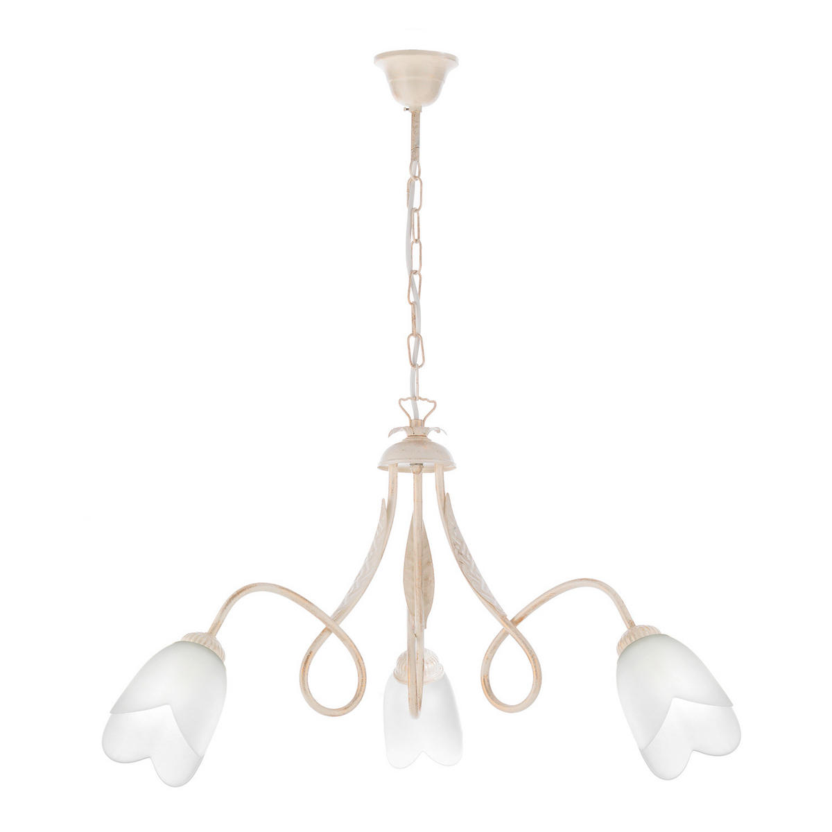 KRONLEUCHTER 65/82 cm   - Bronzefarben, KONVENTIONELL, Glas/Metall (65/82cm)