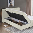 BOXBETT 160/200 cm  in Ecru  - Ecru/Schwarz, Design, Holz/Holzwerkstoff (160/200cm) - Xora