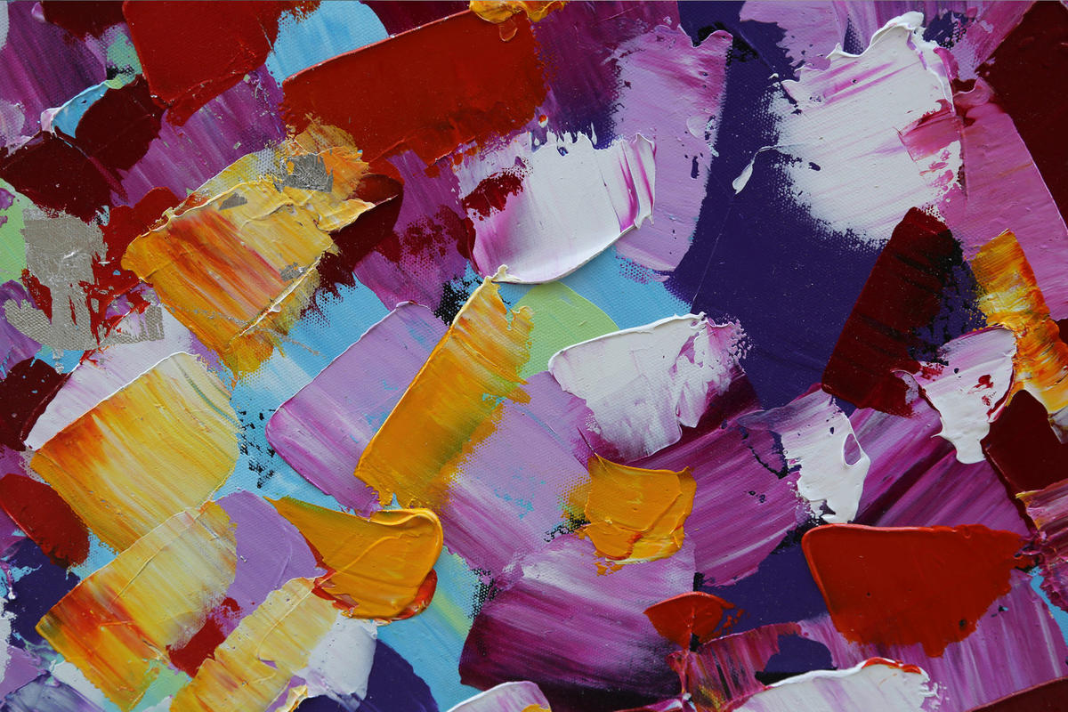 ÖLGEMÄLDE 100/100 cm  - Multicolor, LIFESTYLE, Holz/Textil (100/100cm) - Monee