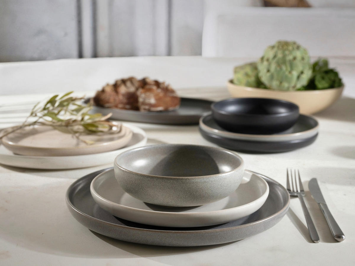 TAFELSERVICE UNO 12-teilig  - Multicolor, Basics, Keramik - Creatable