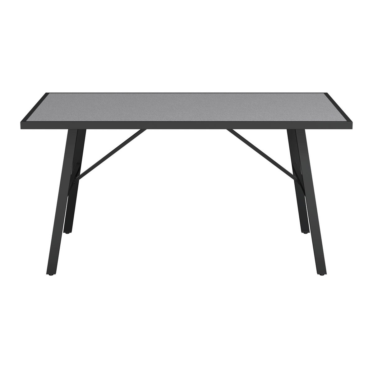 LOUNGE ÉTKEZŐGARNITÚRA  185/280 cm   - szürkésfehér/antracit, Modern, műanyag/textil (185/280cm) - Ambia Garden