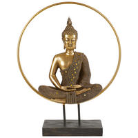 BUDDHA 49/65/17 cm  - Goldfarben, Basics, Kunststoff (49/65/17cm)