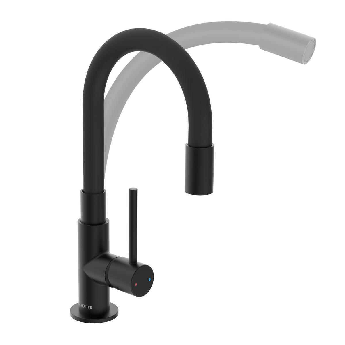 WASCHTISCHARMATUR  - Schwarz, Metall (25/20/5cm) - Schütte
