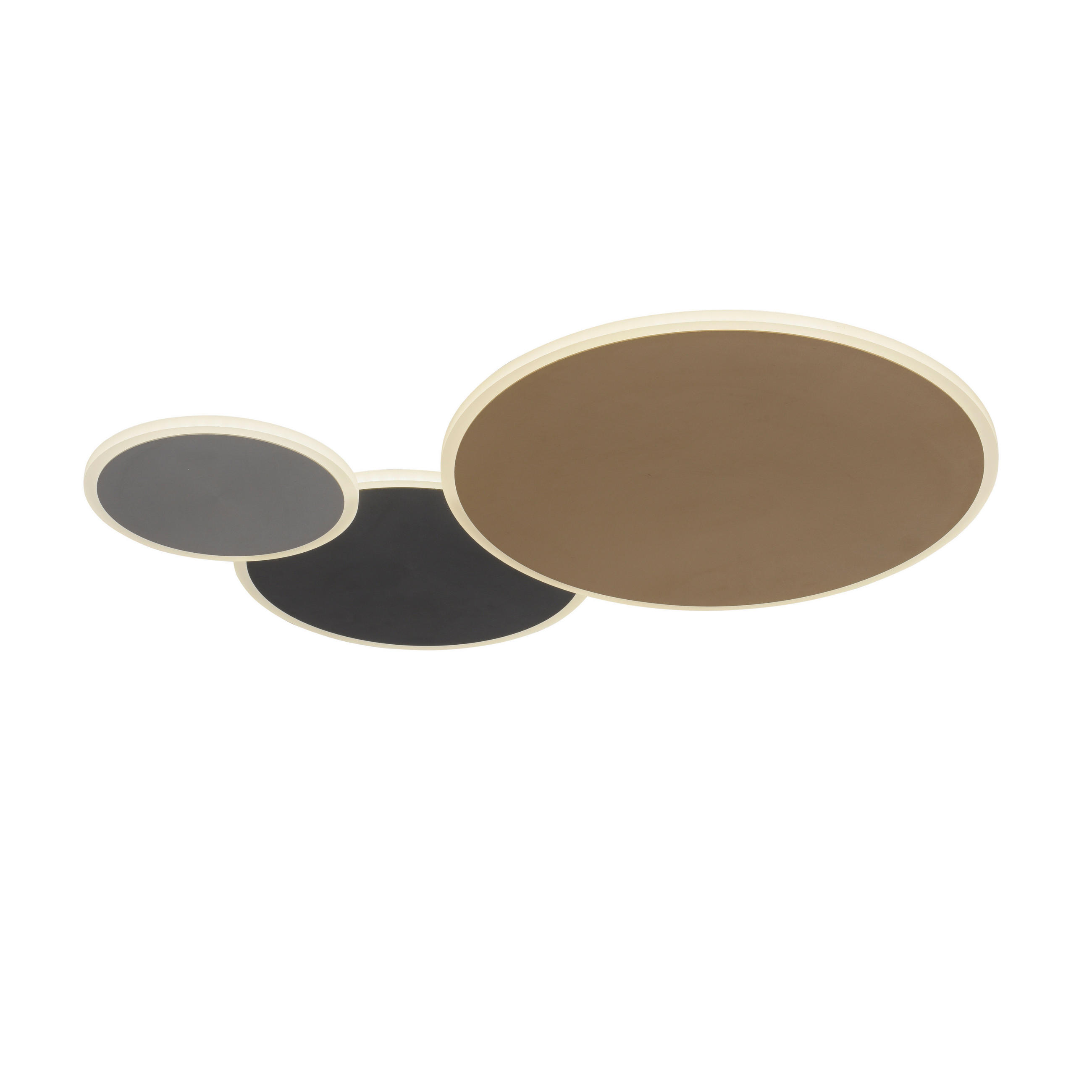 LED-DECKENLEUCHTE Q-Piato 65/40/5 cm  - Design, Metall (65/40/5cm)