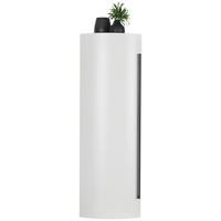 MIDISCHRANK 40/125/45 cm  - Weiss/Schwarz, Modern, Glas/Holzwerkstoff (40/125/45cm) - Dieter Knoll