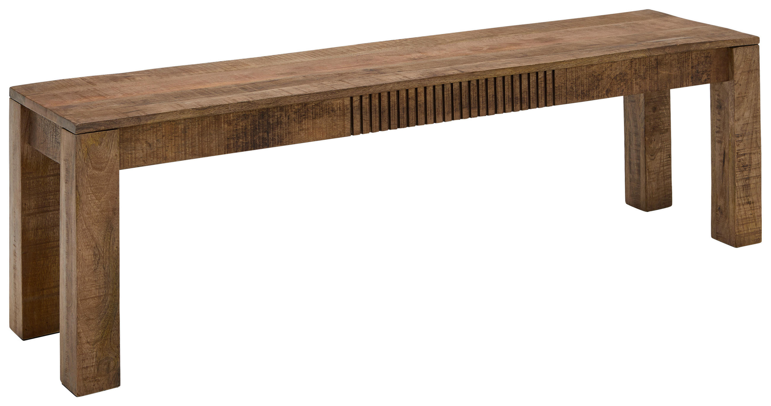 SITZBANK 160/45/40 cm Naturfarben Mangoholz massiv  - Naturfarben, Design, Holz (160/45/40cm) - Carryhome