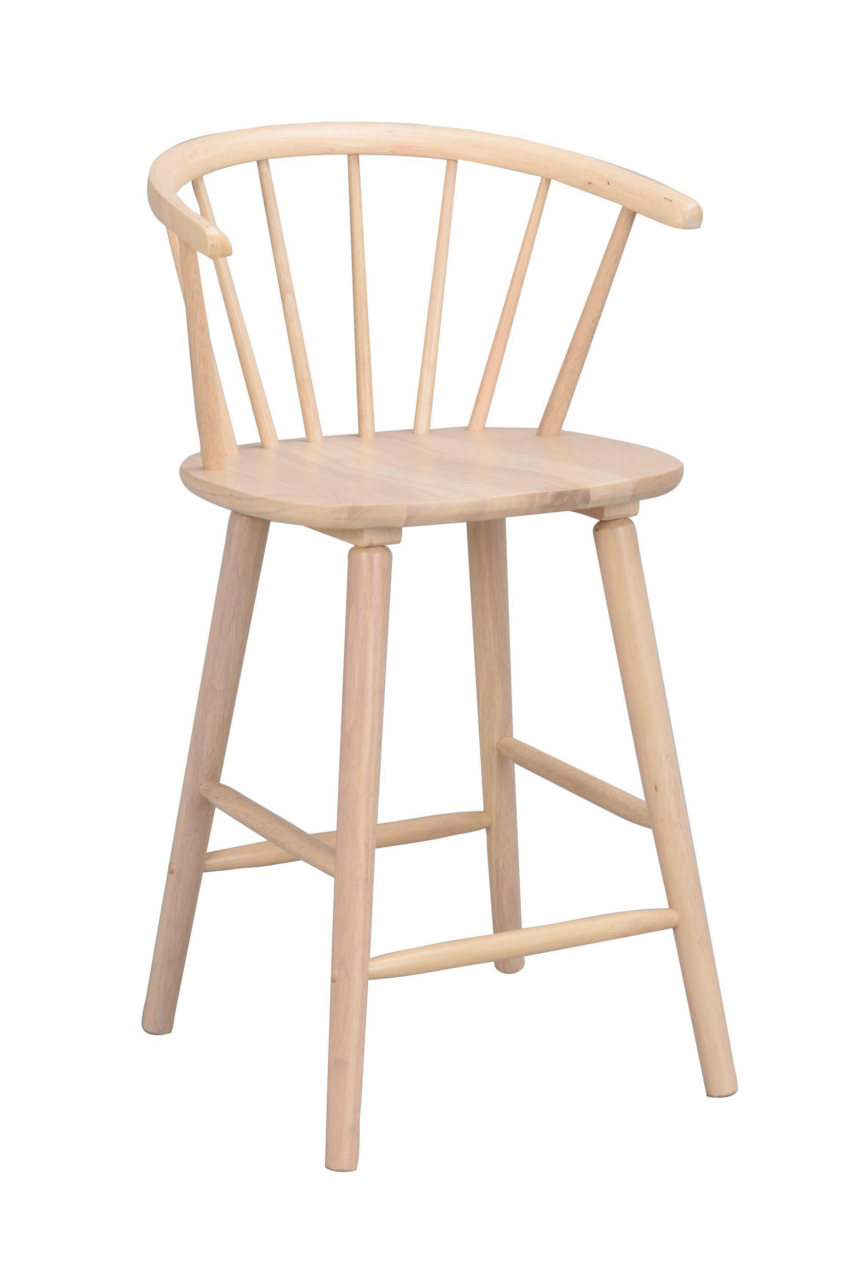 BARSTOL i vit, ekfärgad  - vit/ekfärgad, Design, trämaterial/trä (55/96/55cm) - Rowico