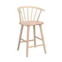 BARSTOL i vit, ekfärgad  - vit/ekfärgad, Design, trämaterial/trä (55/96/55cm) - Rowico