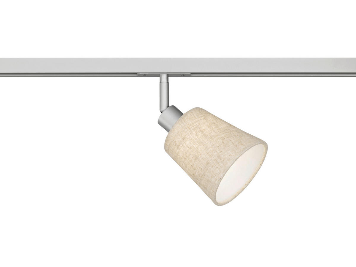 SCHIENENSYSTEM M6 Licht 11/23,00 cm   - Sandfarben/Silberfarben, Basics, Textil/Metall (11/23,00cm) - Fischer & Honsel