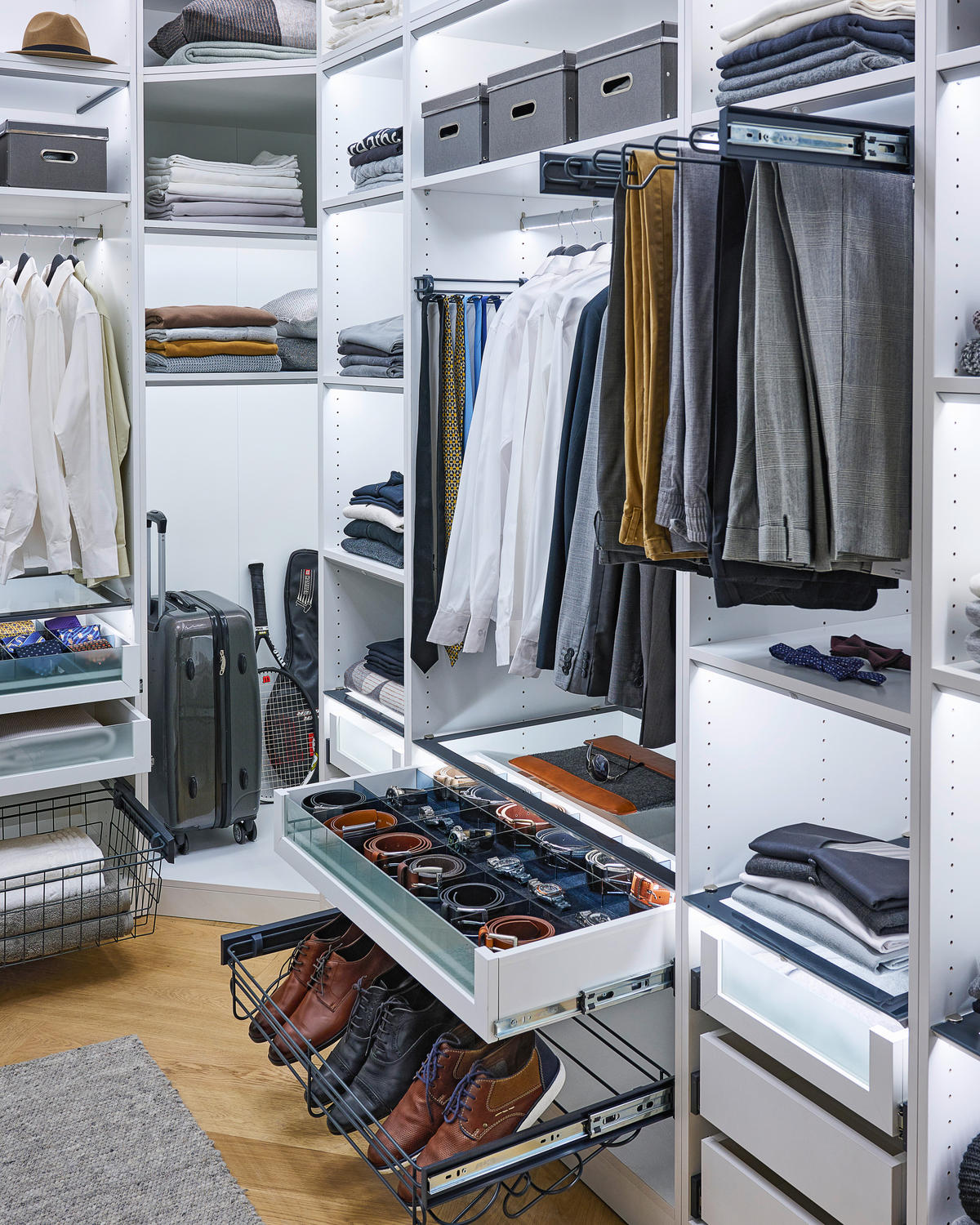 KORPUS ORMARA ZA ODJEĆU  bijela  91/242/57 cm    - bijela, Konvencionalno, drvni materijal (91/242/57cm) - Hom`in