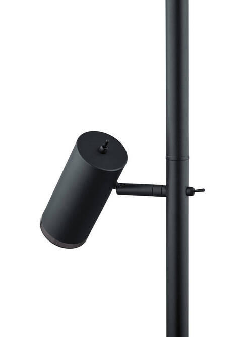 STEHLEUCHTE    - Schwarz, KONVENTIONELL, Metall (180cm)