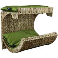 WANDMULDE KATZENBETT - Naturfarben/Olivgrün, KONVENTIONELL, Naturmaterialien (40/33/35cm)