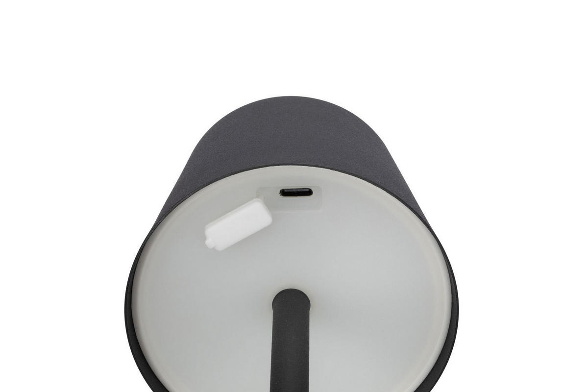 STOLNÍ LAMPA NA BATERIE 8,6/20,3 cm - černá, Basics, kov/plast (8,6/20,3cm) - Novel