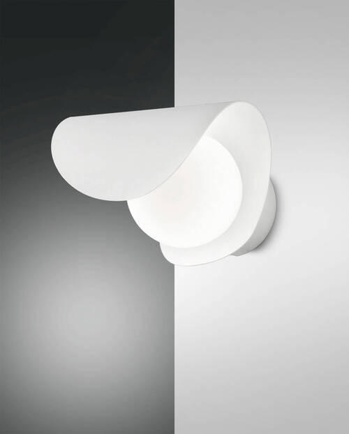 LED-WANDLEUCHTE Adria 16/16/18 cm   - Weiß, Basics, Glas/Metall (16/16/18cm) - Fabas Luce