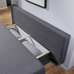 Schlafsofa In Anthrazit Mit Kissen In Grau Kaufen