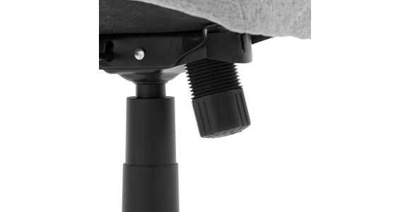 DREHSTUHL Webstoff Hellgrau  - Hellgrau/Schwarz, MODERN, Kunststoff/Textil (51/90-98/51cm) - Carryhome