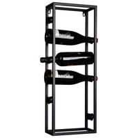 WEINREGAL  - Schwarz, KONVENTIONELL, Metall (25/70/12,5cm)