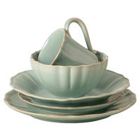 KOMBISERVICE Türkis ALENTEJO 5-teilig 1 Personen  - Türkis, Basics, Keramik - Costa Nova