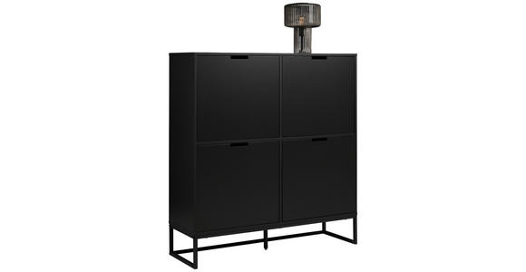 HIGHBOARD in 120/130/40 cm - Anthrazit/Schwarz, Design, Holzwerkstoff/Metall (120/130/40cm) - Novel
