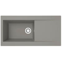 SPÜLE DENVER100X501BG  - Grau, Trend, Glas/Kunststoff (100/19,8/50cm) - Respekta