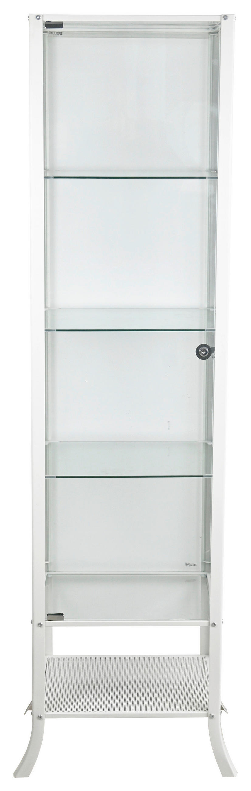 VITRINE in Kaschmir  - Kaschmir/Transparent, Basics, Glas/Metall (45/180/40cm) - Xora