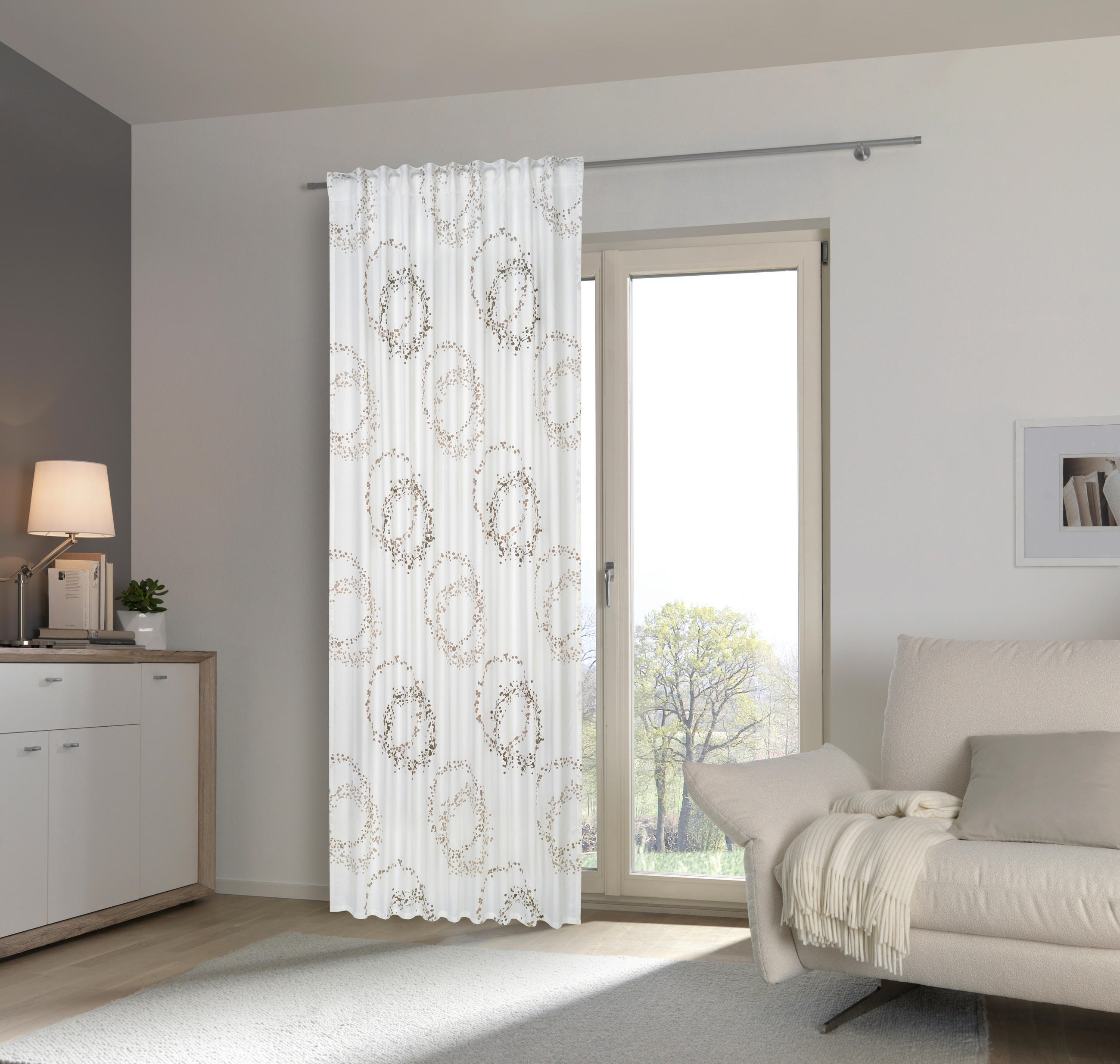 FERTIGVORHANG  blickdicht  135/255 cm   - Weiß, Trend, Textil (135/255cm) - Esposa
