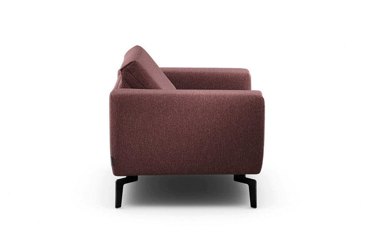 SESSEL Chenille Rot    - Rot/Schwarz, Design, Textil/Metall (110/85/86-94cm) - SENSOO