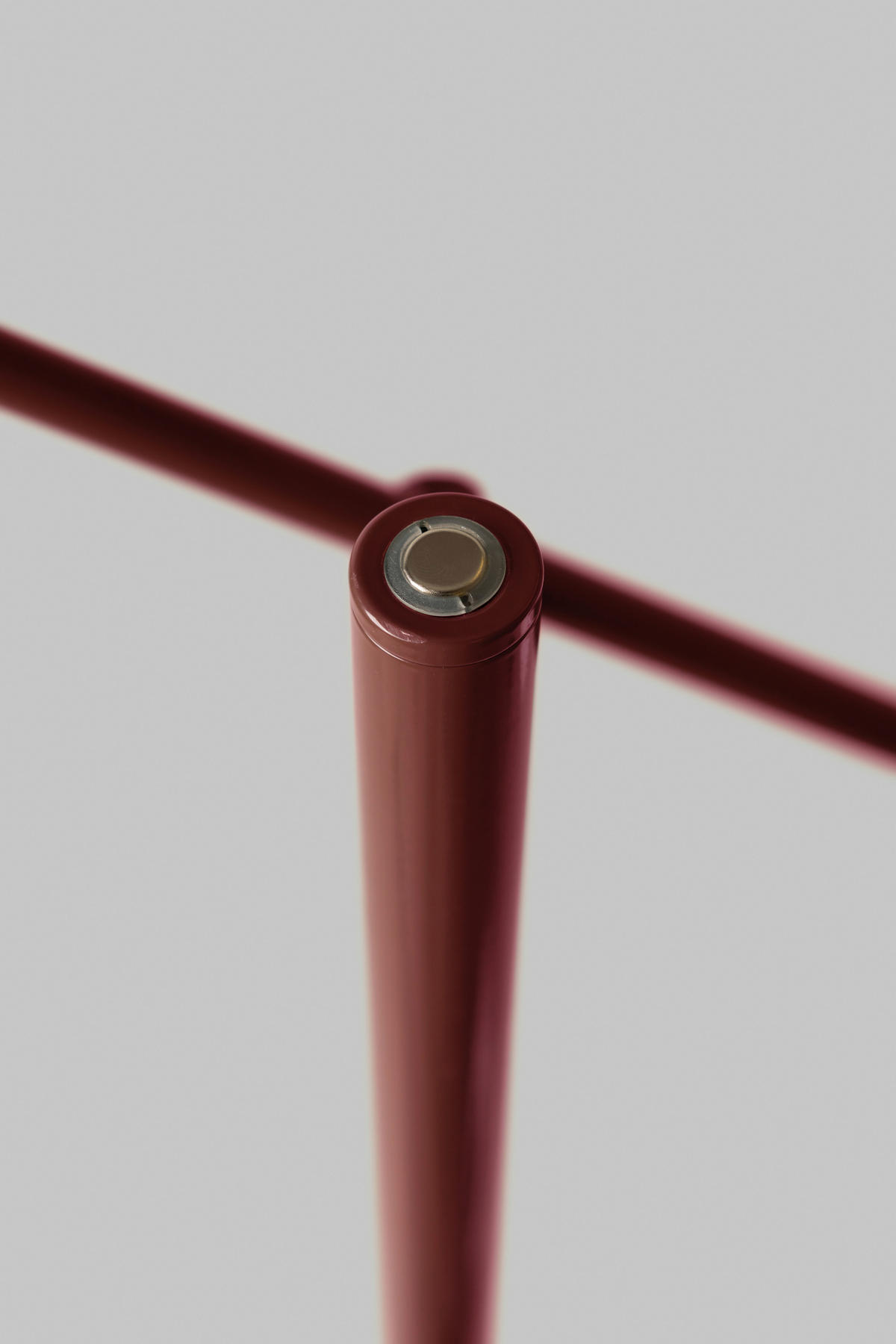 STEHLEUCHTE 47,5/63,5/165 cm    - Bordeaux/Weiß, Design, Glas/Metall (47,5/63,5/165cm) - It's about Romi