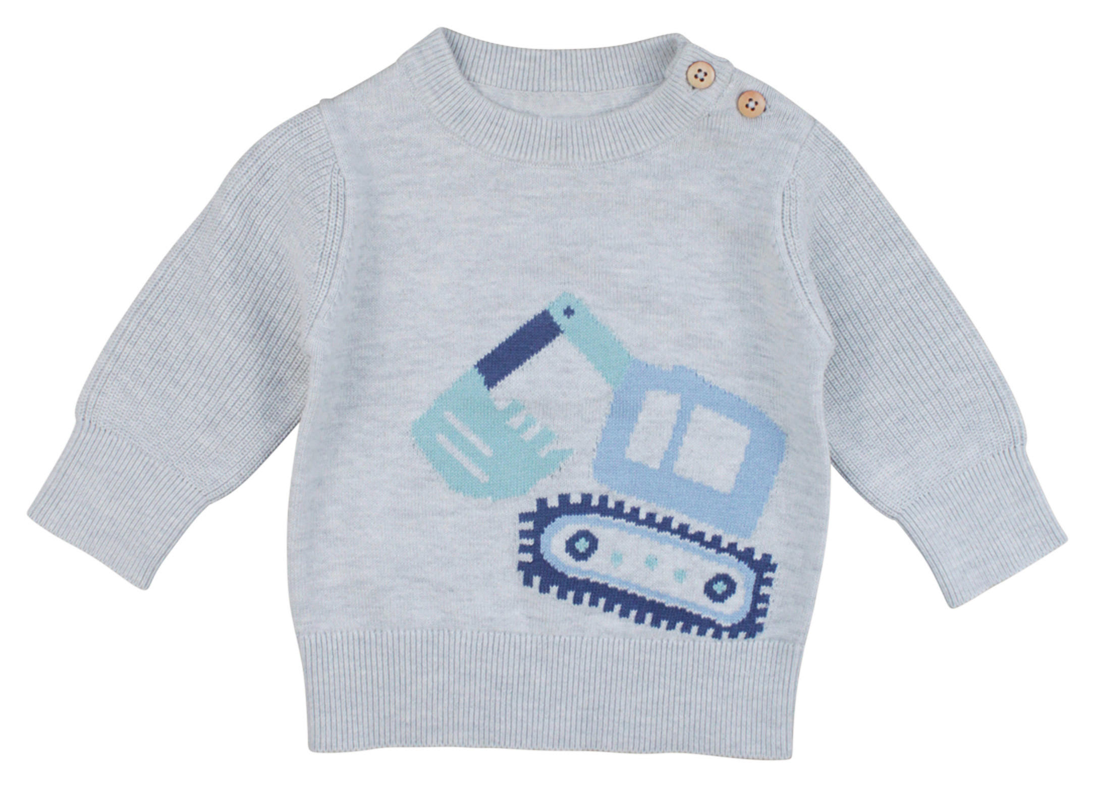 PULLOVER Frosty Blue  - Basics, Textil (80null) - Patinio