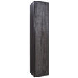 SCHRANK in Eichefarben  - Eichefarben/Anthrazit, Natur, Holz/Metall (42/205,5/39,5cm) - Valnatura