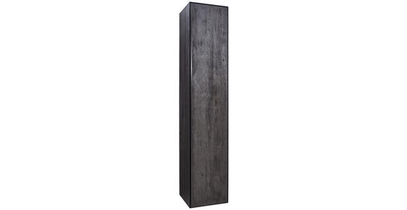 SCHRANK in Eichefarben  - Eichefarben/Anthrazit, Natur, Holz/Metall (42/205,5/39,5cm) - Valnatura