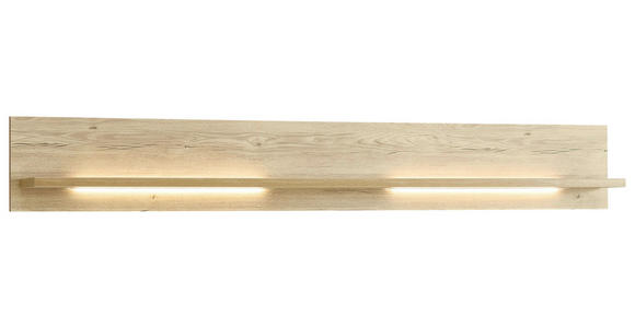 WANDBOARD in 180/25/19 cm Eichefarben  - Eichefarben, KONVENTIONELL, Holzwerkstoff (180/25/19cm) - Venda