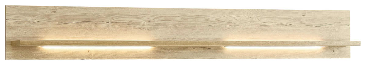 WANDBOARD  180/25/19 cm  - Eichefarben, KONVENTIONELL, Holzwerkstoff (180/25/19cm) - Venda