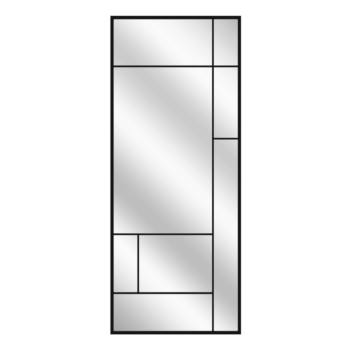 DEKOSPIEGEL  60/150 cm   in rechteckig  - Schwarz, Basics, Glas/Holz (60/150cm)