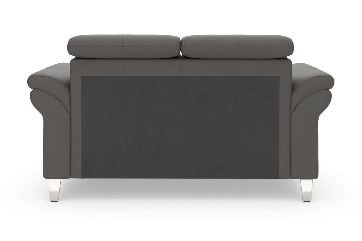 2-SITZER-SOFA ARNGAST E Mokka Echtleder  - Chromfarben/Mokka, Basics, Leder/Textil (156/84/93cm) - Sit & More