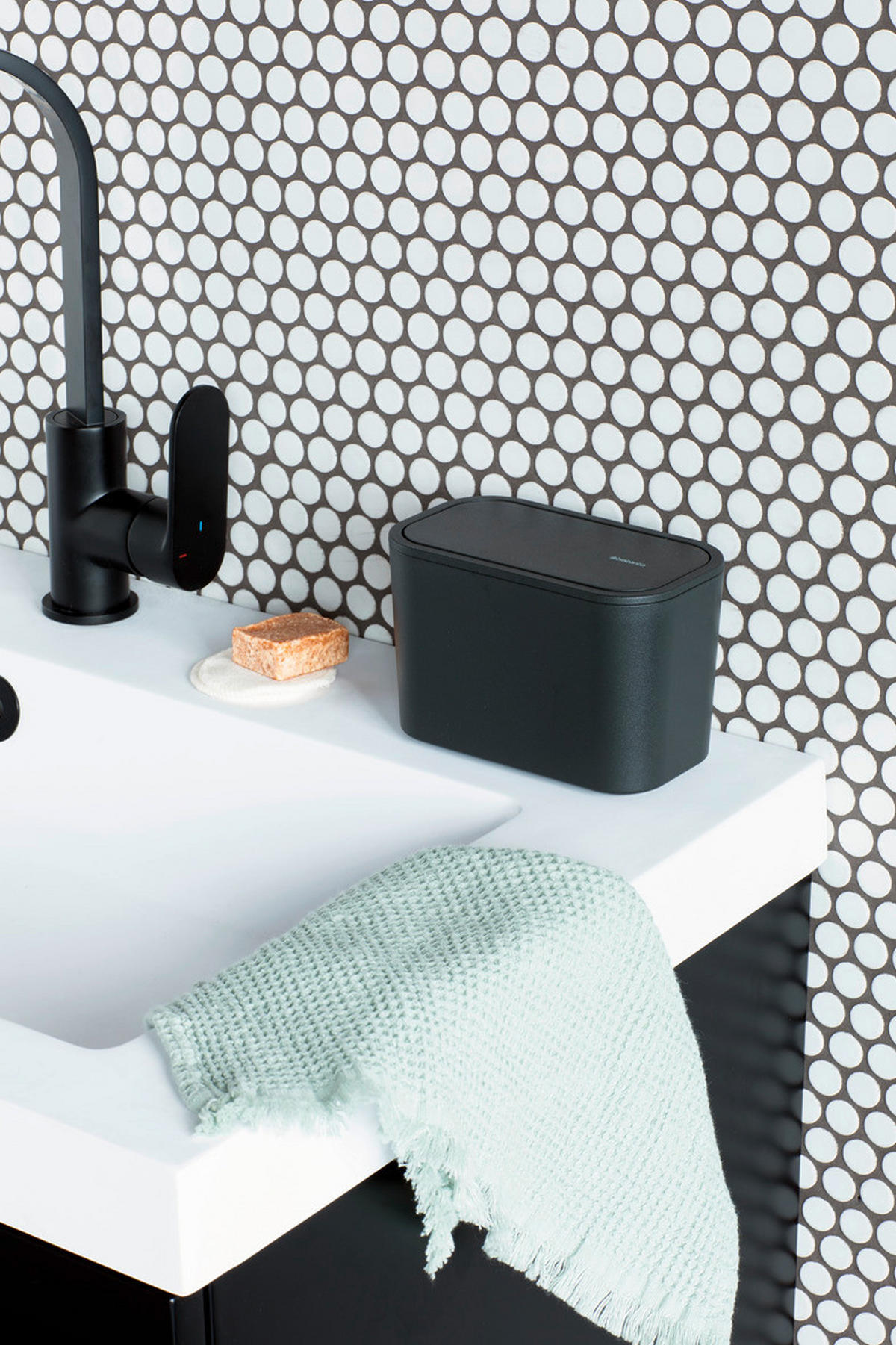 ABFALLEIMER MINDSET  - Grau, Basics, Kunststoff (15/9.9/8.6cm) - Brabantia