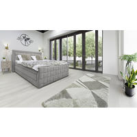 BOXSPRINGOVÁ POSTEĽ, 140/200 cm grafitová - grafitová, Modern, textil (140/200cm) - Livetastic