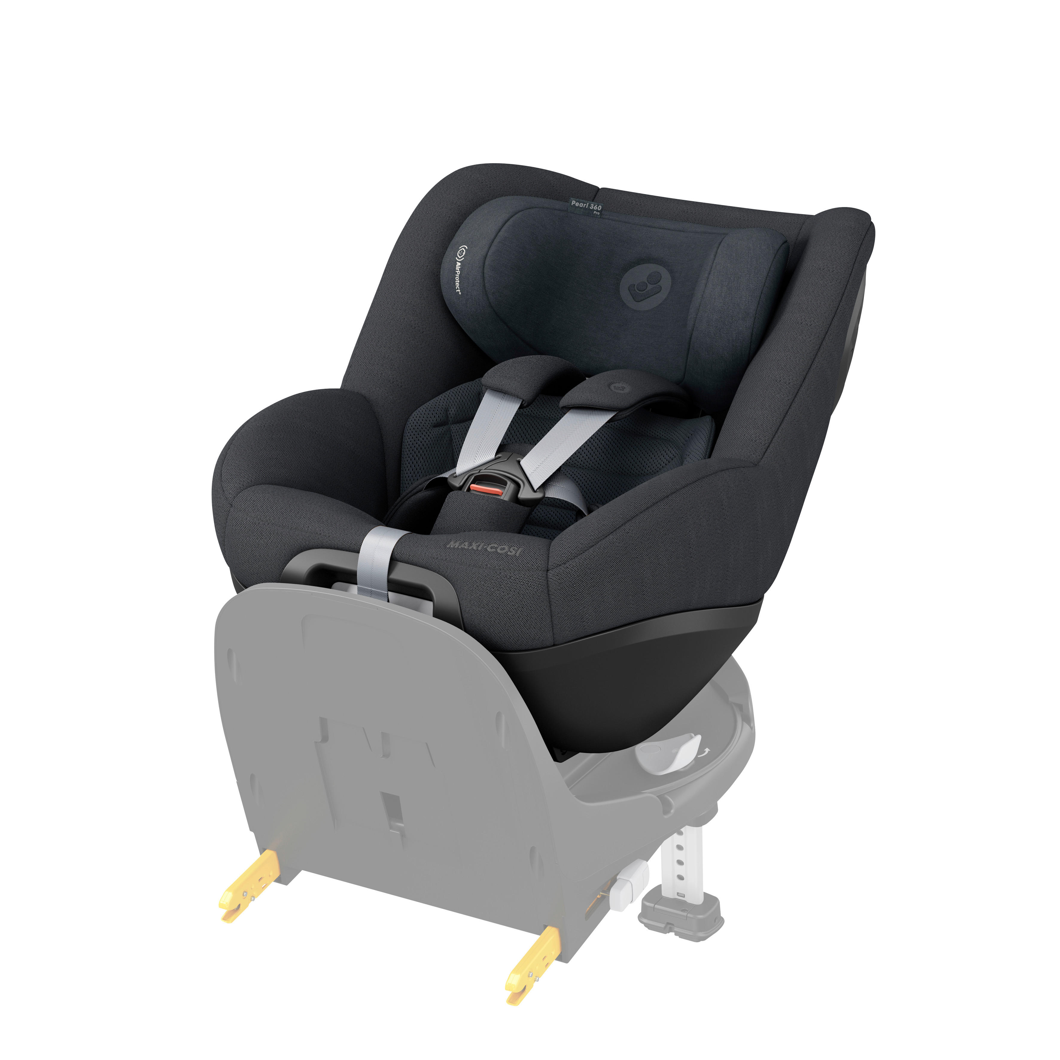 BAKÅTVÄND BILBARNSTOL PEARL 360 PRO  - grafitfärgad, Basics, metall/textil (43,2/49,6/71,4cm) - Maxi Cosi Pro