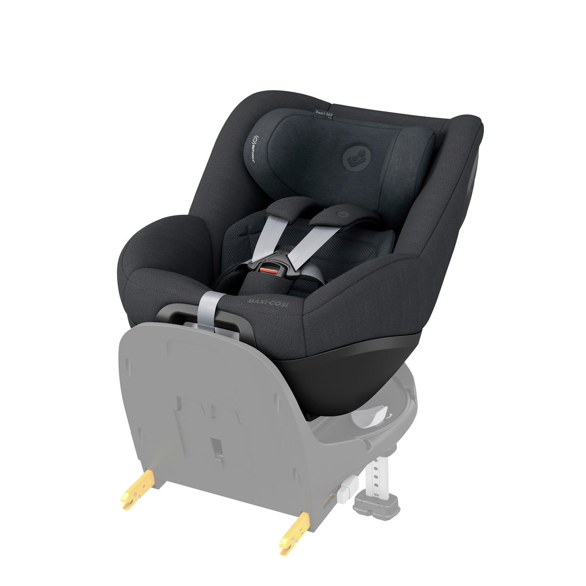 BAKÅTVÄND BILBARNSTOL PEARL 360 PRO  - grafitfärgad, Basics, metall/textil (43,2/49,6/71,4cm) - Maxi Cosi Pro