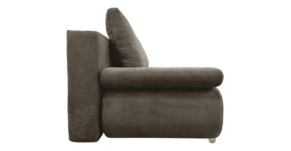 SCHLAFSOFA Jacquard Braun, Dunkelgrau  - Chromfarben/Dunkelgrau, Design, Textil (200/78/90cm) - Venda