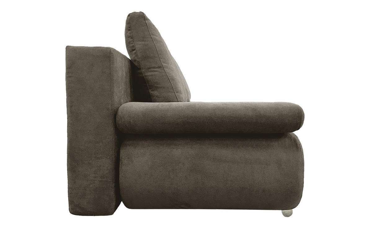 SCHLAFSOFA in Jacquard Braun, Dunkelgrau  - Chromfarben/Dunkelgrau, Design, Textil (200/78/90cm) - Venda