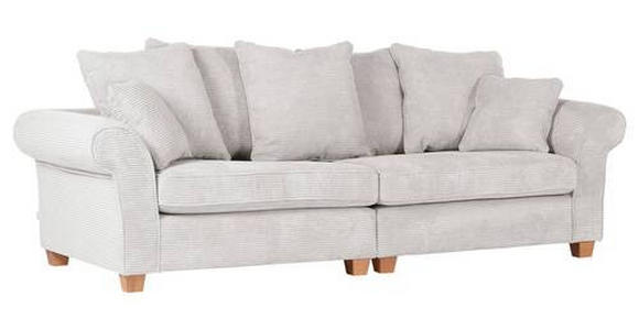 BIGSOFA Cord Creme  - Eichefarben/Creme, LIFESTYLE, Holz/Textil (264/70/111cm) - Landscape