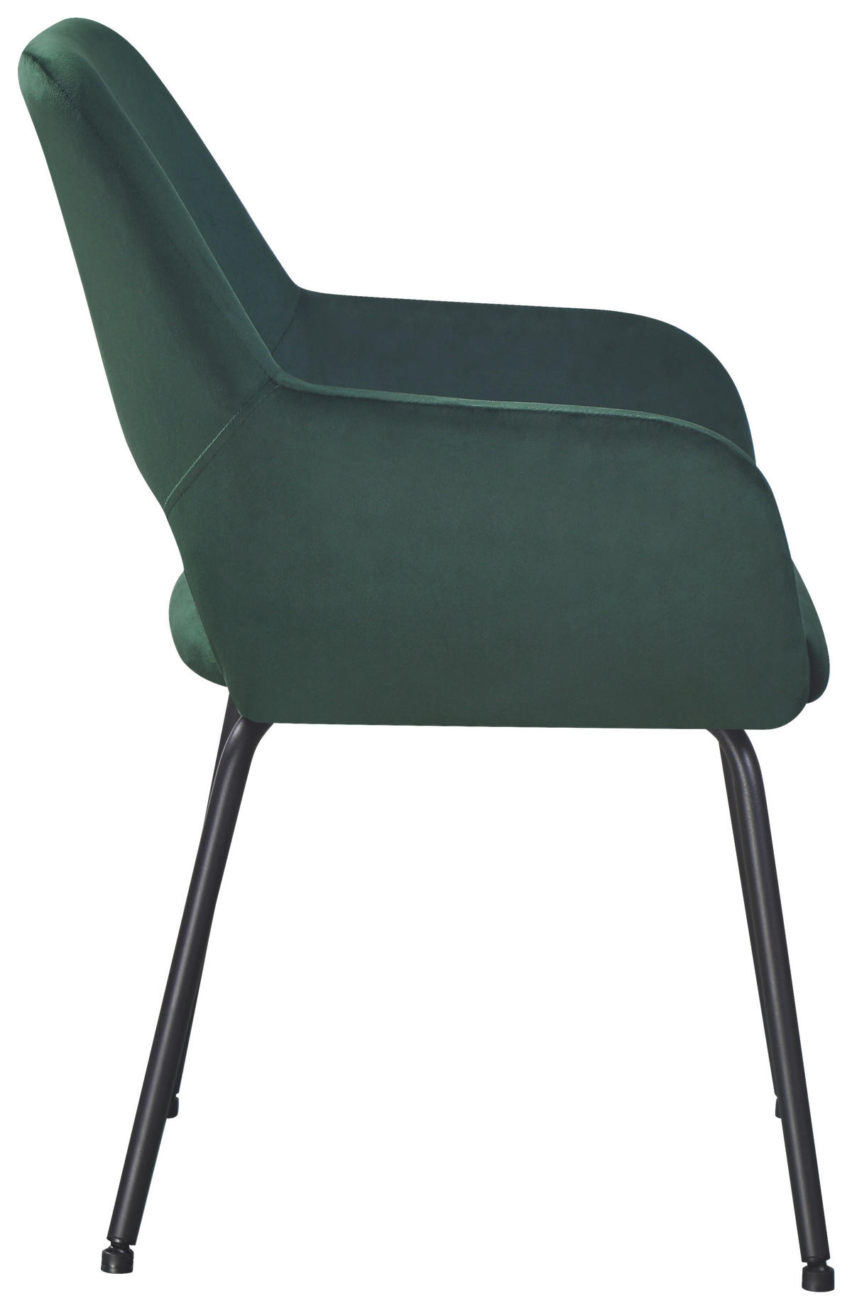 STOL MED ARMSTÖD järn manchester  - grön/svart, Klassisk, metall/textil (58/86/59cm) - Hom`in