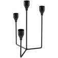 KERZENHALTER - Schwarz, Natur, Metall (15,5/25/13cm) - Ambia Home