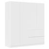 ŠATNÍ SKŘÍŇ S OTOČNÝMI DVEŘMI, bílá,  - bílá, Moderní, kompozitní dřevo (181/197cm) - Rauch Möbel