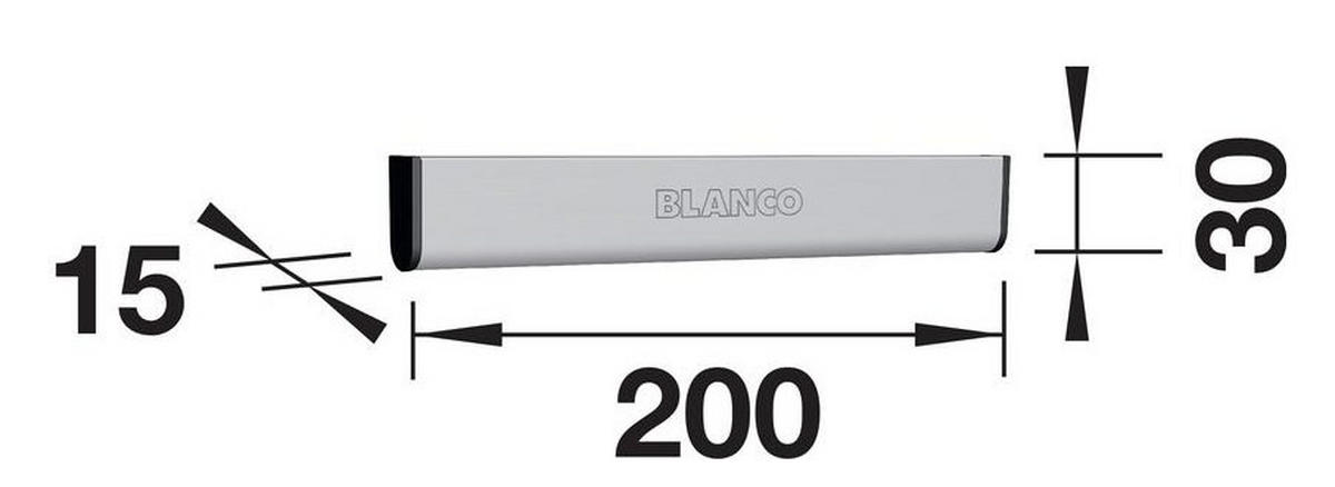 FUßHEBEL  - Edelstahlfarben, Basics, Kunststoff (1,5/3/20cm) - Blanco