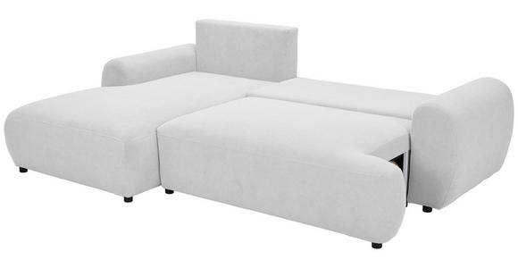 ECKSOFA Creme Webstoff  - Creme/Schwarz, MODERN, Kunststoff/Textil (175/265cm) - Carryhome