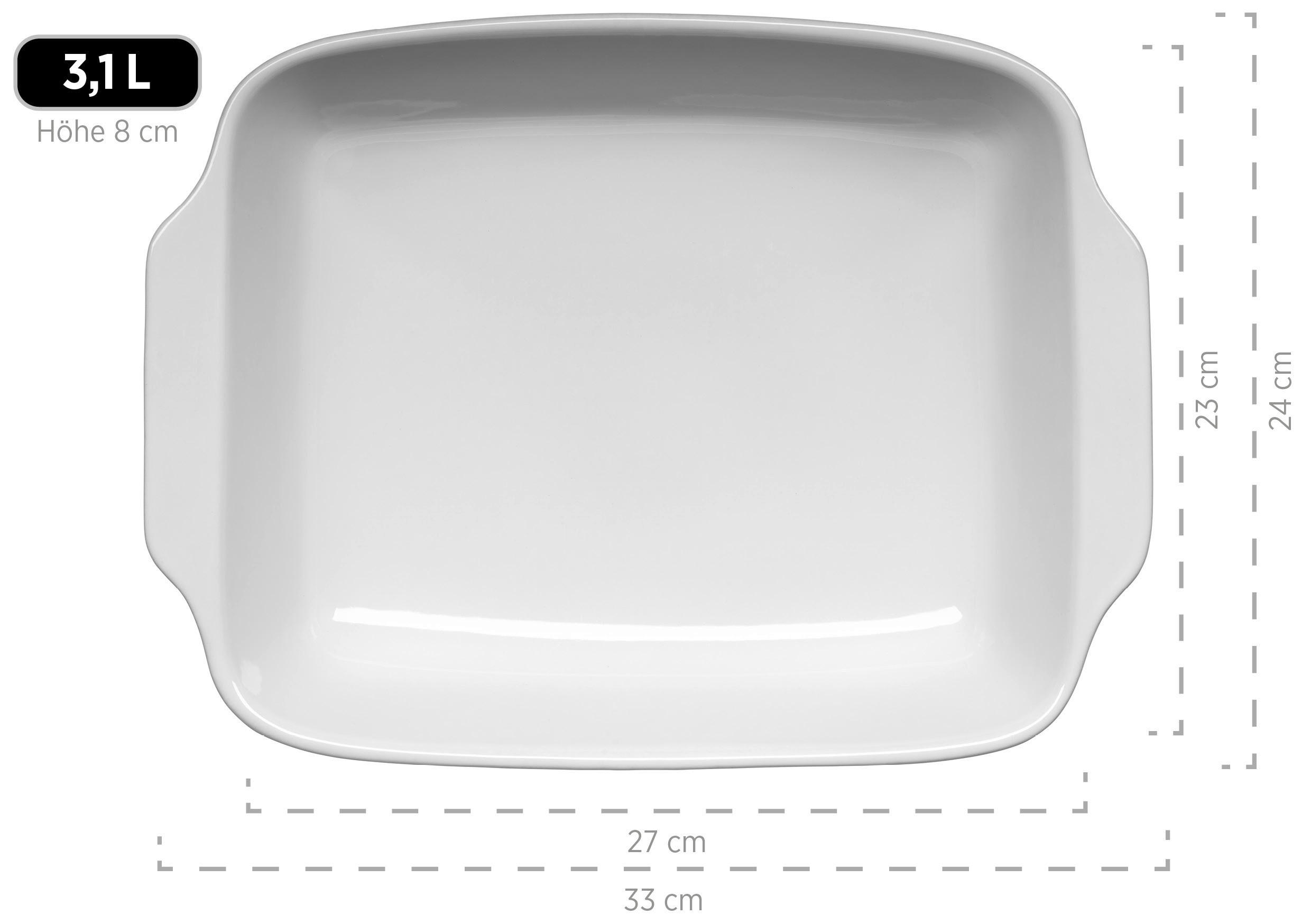 Thumbnail - Mäser Auflaufform Kitchen Time, Beige, Keramik, 3,1 L, rechteckig, 33x8x24 cm, backofengeeignet, antihaftbeschichtet, ge...