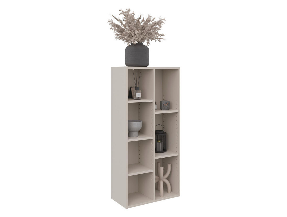 REGÁL, kašmírová, 50/106/26 cm - kašmírová, Basics, kompozitné drevo (50/106/26cm) - Boxxx