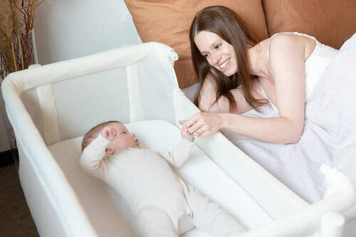 BEISTELLBETT  - Naturfarben/Weiß, KONVENTIONELL, Holz/Kunststoff (97/64/85cm) - Childhome